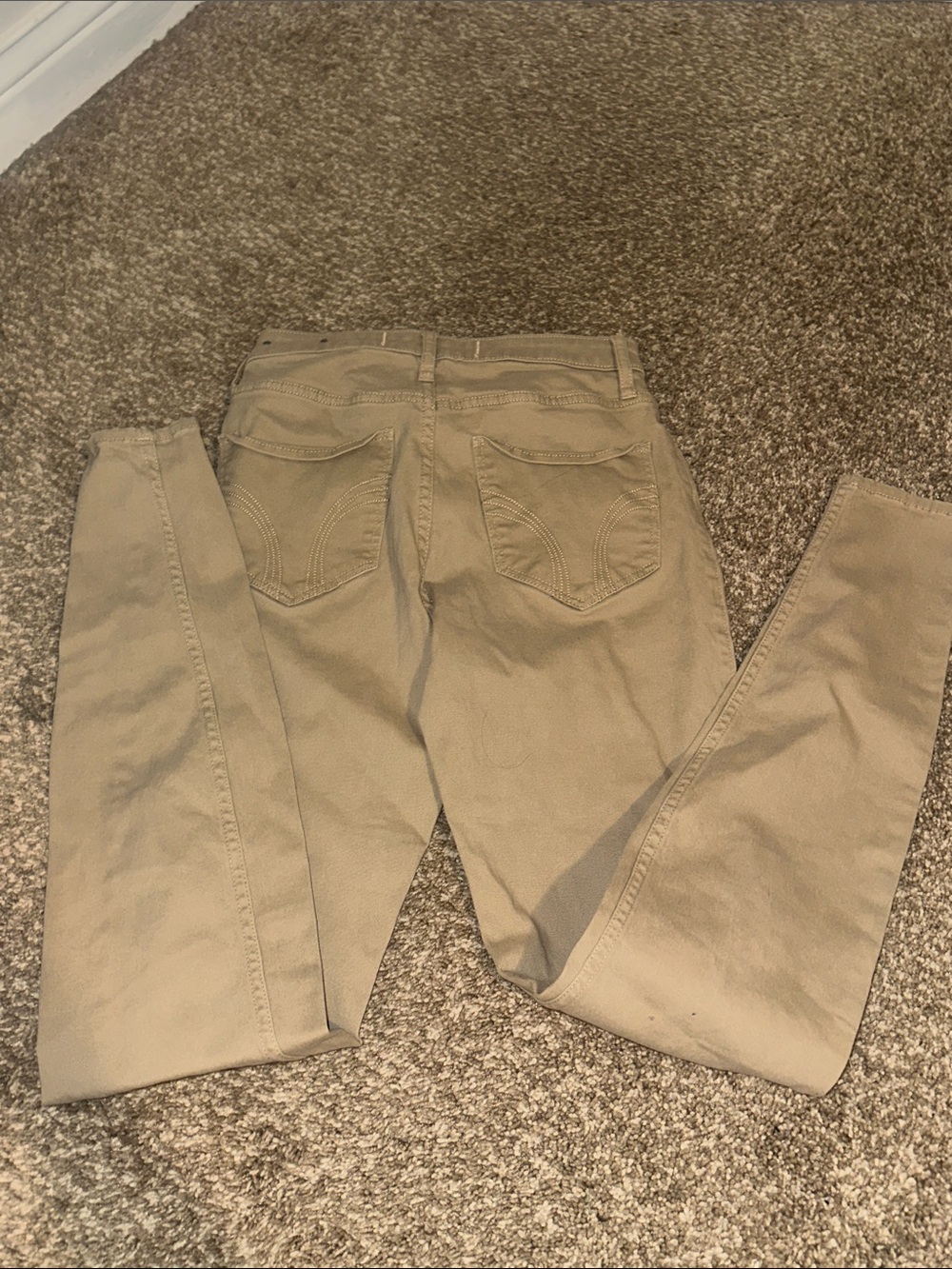 Hollister Slim Straight Tan Chino Pants - Picture 3 of 3